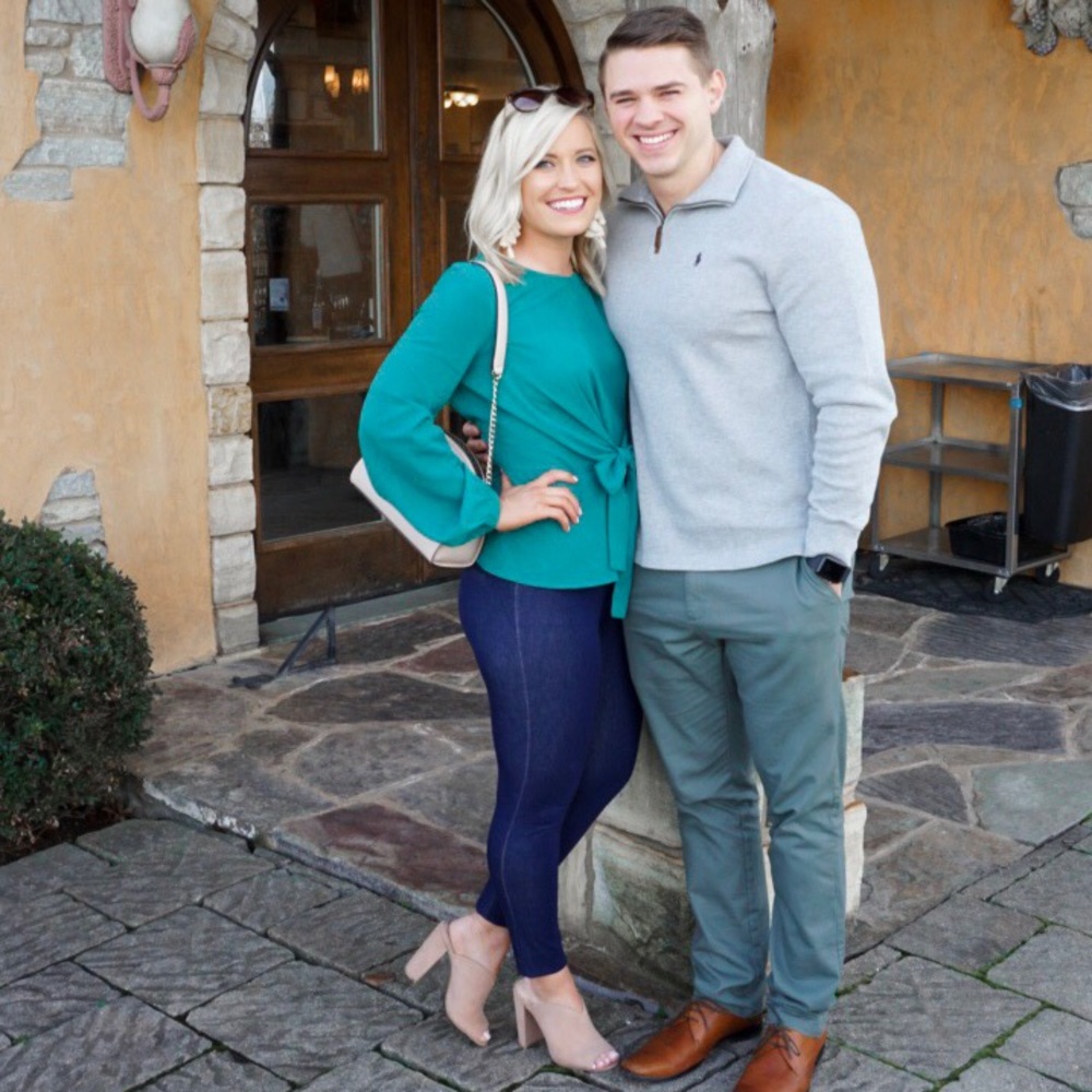 Kelly Green Bow Tie Top